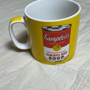 Andy Warhol Campbell Tomato Soup Can Ceramic Mug Cup by Block Art Pop Art 16 oz